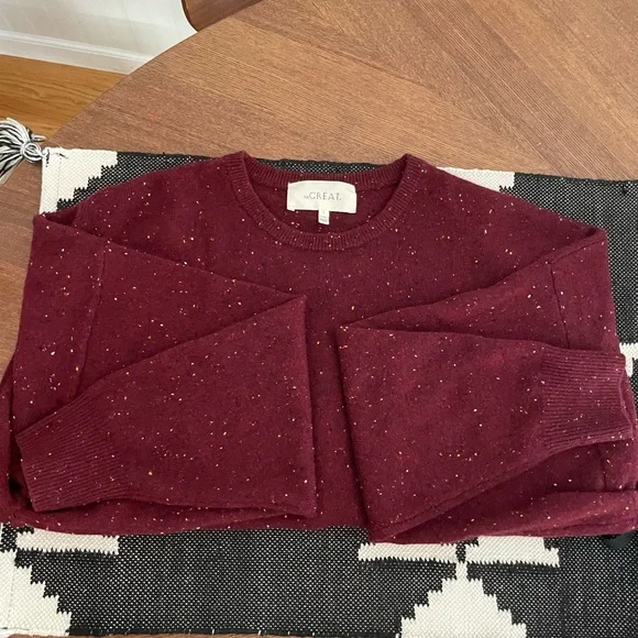 The Great. cashmere academy sweater & jersey crop set - Picture 2 of 3